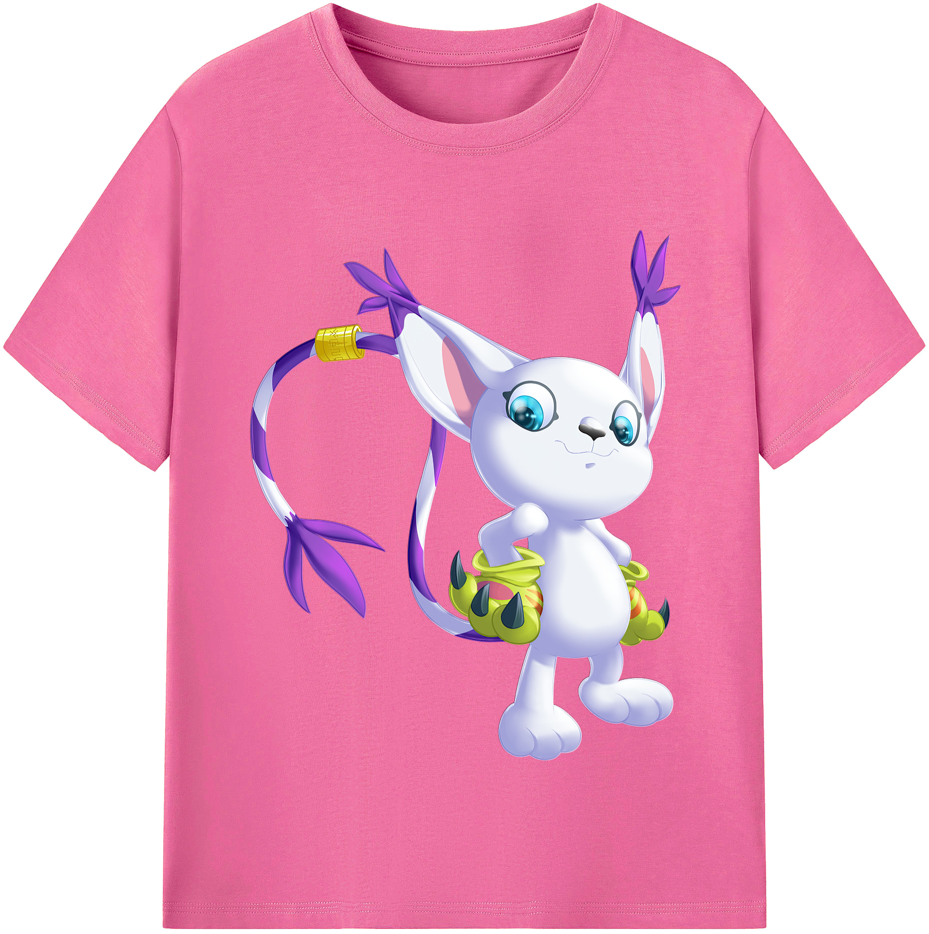 （画像用） Digimon デジタルモンスター/デジモン レディースカジュアルプリントTシャツ（綿100％）